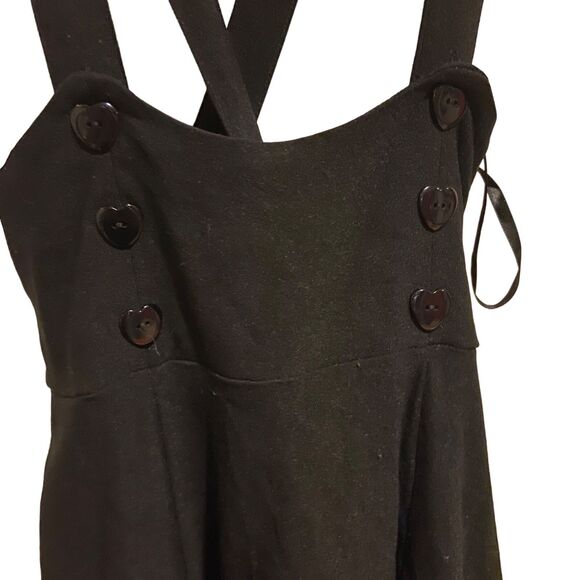 #8059 Collectif London Women's Black Jumper Button Skirt Size UK 12 - Picture 5 of 7